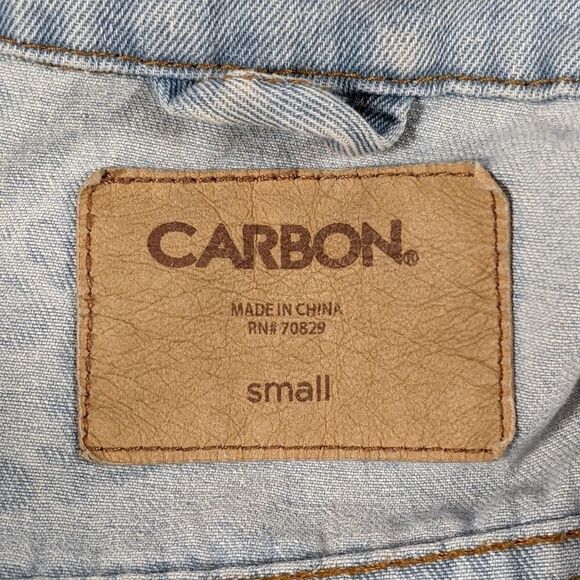 Carbon Light Wash Graffiti Jean Jacket - Picture 7 of 7
